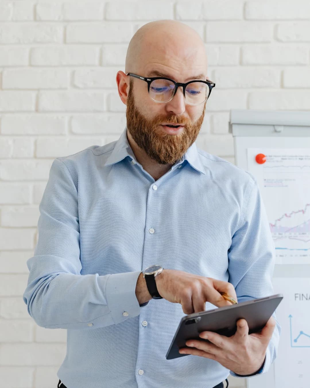 Venture capital professional in consultation