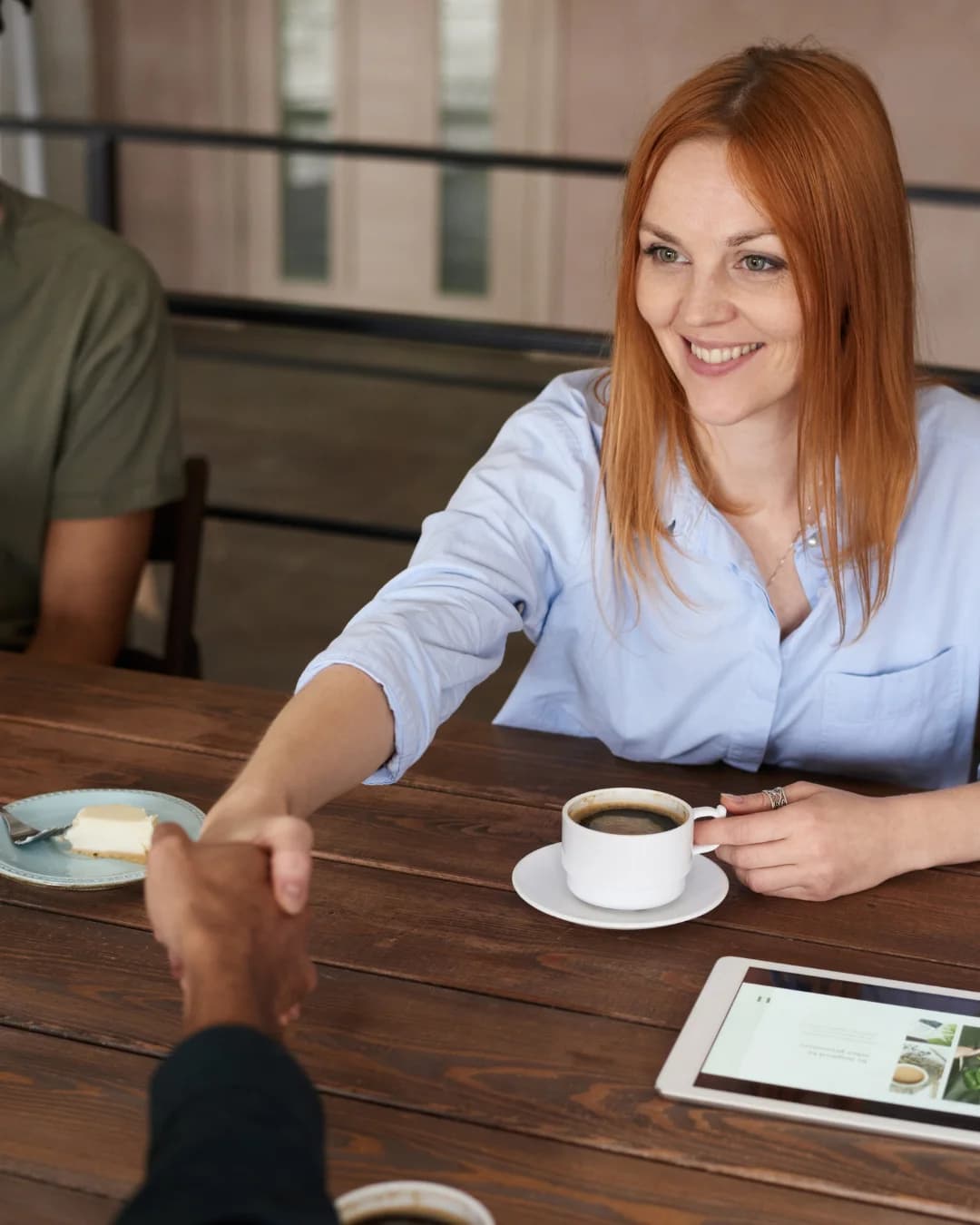 Film production set with crew and equipment