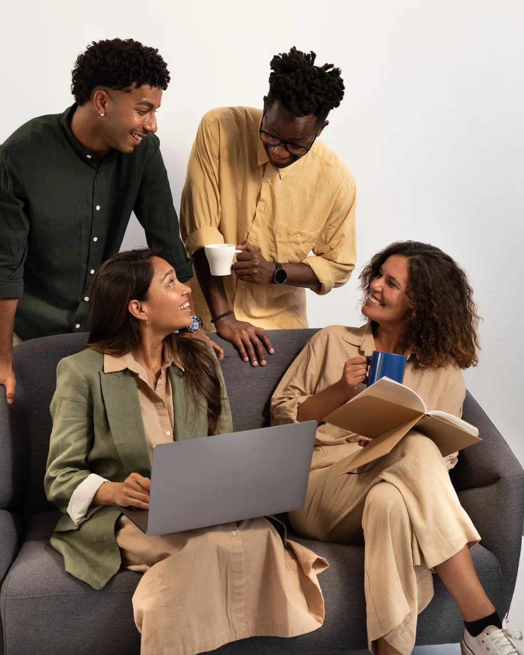 Content creator filming with professional equipment