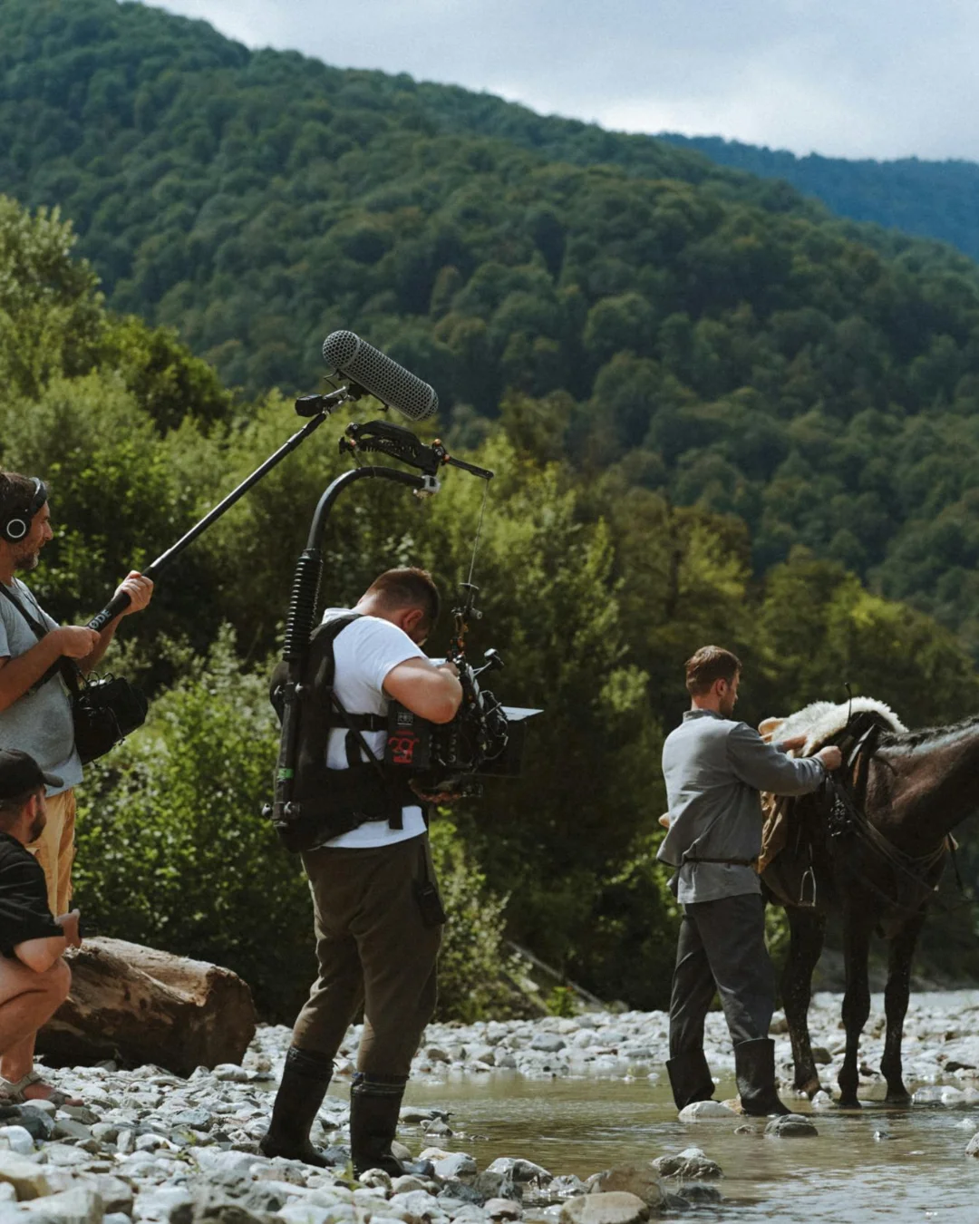 Entertainment industry professionals in interview setting