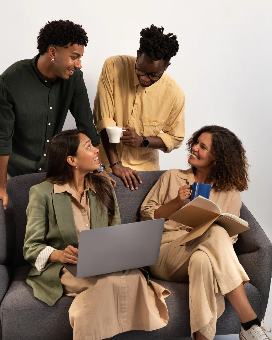 Content creator filming with professional equipment