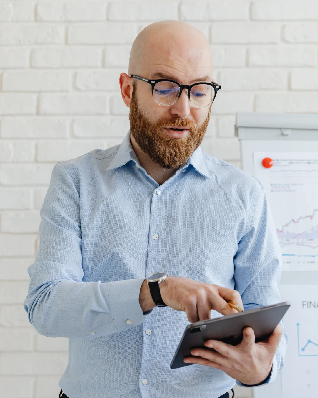 Venture capital professional in consultation